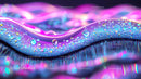 Abstract Liquid Art with Purple and Pink Hues