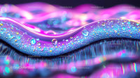 Abstract Liquid Art with Purple and Pink Hues