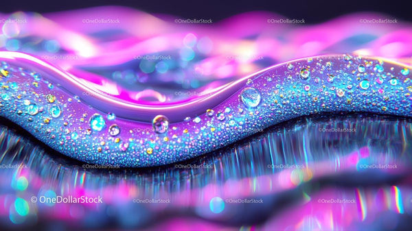 Abstract Liquid Art with Purple and Pink Hues