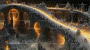 Enchanting Fantasy Bridge in Mystical Nightscape