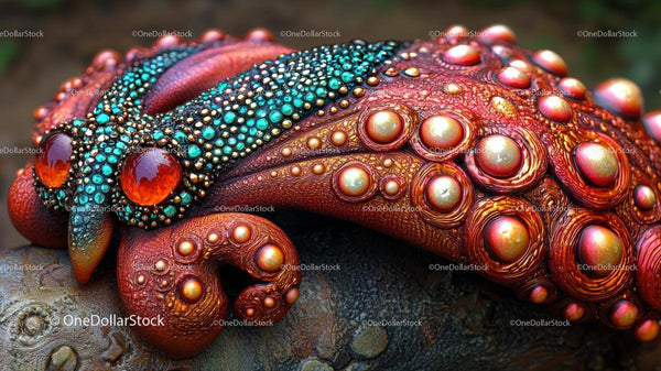 Artistic Jewel-Inspired Insect Close-Up