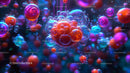 Vibrant Abstract Bubbles in Fluid Dynamics