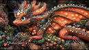 Vibrant Fantasy Dragon with Intricate Scales and Wings