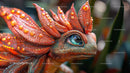 Vibrant Fantasy Lizard with Intricate Details