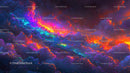 Vibrant Cosmic Clouds in a Starry Night Sky