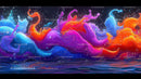 Vibrant Abstract Swirls in Bold Colors