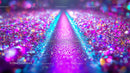 Vibrant Abstract Background with Glittering Neon Colors
