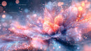 Vibrant Fractal Art with Glowing Lights and Fantasy Elements