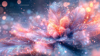 Vibrant Fractal Art with Glowing Lights and Fantasy Elements