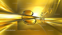 Abstract Golden Fluid Dynamics with Reflective Surfaces