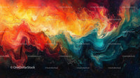 Vibrant Abstract Swirling Colors in Motion