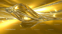 Golden Liquid Abstract with Shimmering Waves
