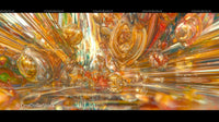Vibrant Abstract Art with Dynamic Glass Swirls