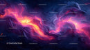 Vivid Cosmic Swirl of Colors in Abstract Art