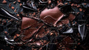 Broken Dark Chocolate with Rich Texture