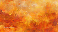 Vibrant Abstract Art with Warm Orange and Yellow Tones
