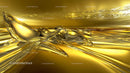 Futuristic Golden Liquid Metal Abstract Artwork