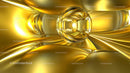 Golden Metallic Abstract with Reflective Design