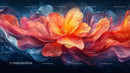 Vibrant Abstract Flower with Ethereal Petals
