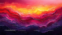 Vibrant Abstract Oil Painting with Dynamic Brushstrokes