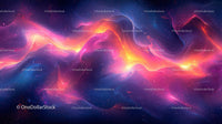 Vibrant Cosmic Swirls of Neon and Energy