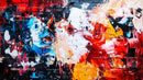 Dynamic Abstract Painting with Vibrant Colors