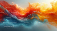 Vibrant Abstract Swirls in Dynamic Motion
