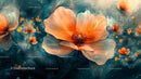 Vibrant Orange Poppies in a Dreamlike Garden