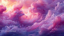 Ethereal Pink and Purple Clouds in a Dreamy Sunset