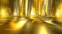 Luxurious Gold Draped Abstract Metallic Background