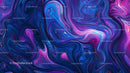 Vibrant Abstract Fluid Art with Blue and Pink Swirls