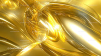 Luminous Gold Abstract 3D Swirl