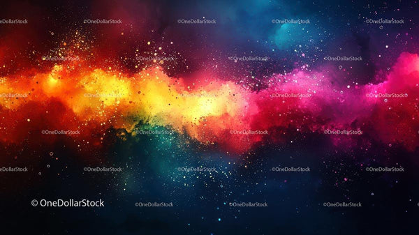 Vibrant Cosmic Nebula in Deep Space