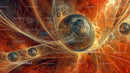 Intricate Fractal Design with Swirling Cosmic Patterns