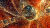 Intricate Fractal Design with Swirling Cosmic Patterns