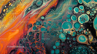 Colorful Abstract Fluid Art with Vibrant Patterns