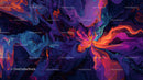 Dynamic Abstract Swirls with Vibrant Color Palette