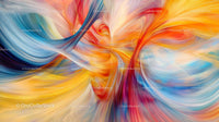 Vibrant Abstract Swirling Color Patterns