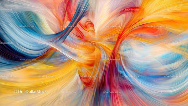 Vibrant Abstract Swirling Color Patterns
