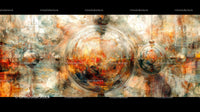Dynamic Abstract Art with Vibrant Spherical Forms