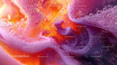 Colorful Swirls of Bubbles in Vibrant Liquid Abstract