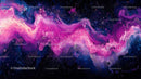 Vibrant Pink and Purple Abstract Fluid Art