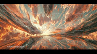 Surreal Cosmic Landscape with Vibrant Skies