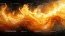 Vibrant Swirling Orange Abstract with Dynamic Energy