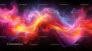 Vibrant Abstract Waves of Colorful Energy