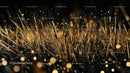 Golden Sparkling Abstract with Shimmering Lights