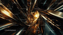 Futuristic Metallic Abstract with Luminous Glow