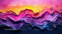 Vibrant Layers of Paint in Abstract Art