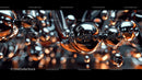 Abstract Metallic Spheres with Futuristic Design