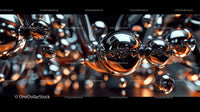 Abstract Metallic Spheres with Futuristic Design